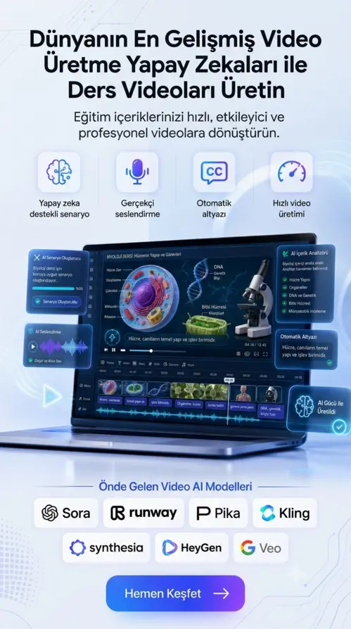 Yapay zekâ ile eğitim videosu üretimi