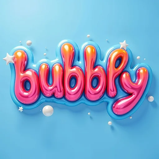 #bubblytypogr